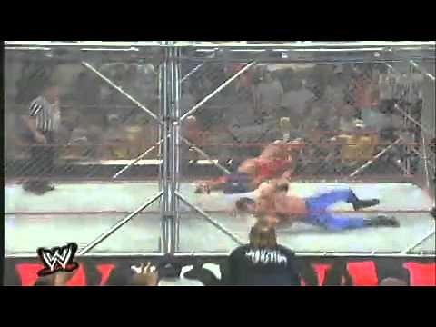 WWE Classic Clips - Kurt Angles Moonsault Off Of A Steel Cage