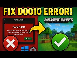 HOW TO FIX ERROR D-0010 IN MINECRAFT #minecraft #mcpe #solve #D0010 #error