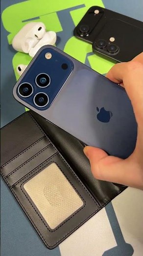 Étui portefeuille 2-en-1 noir iPhone 17 Pro #smartphone #phonecase #apple #iphone