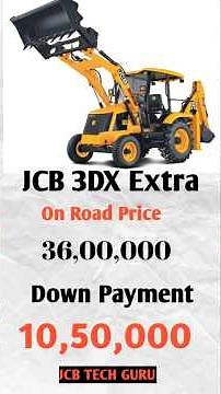 JCB 3DX Extra On Road Price 2025 | EM Plan Loan Details Full Review#jcbtechguru
