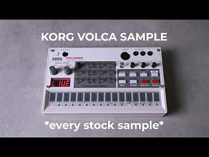 Korg Volca Sample - All Stock Samples Sounds.