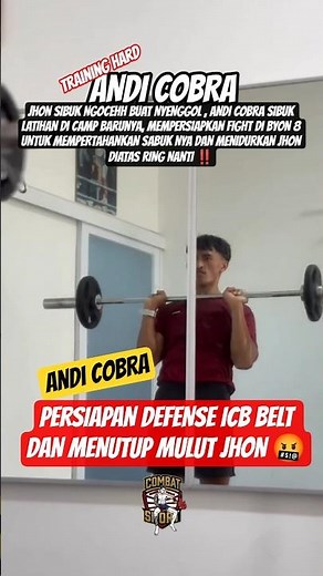ANDI COBRA SIBUK LATIHAN, JHON SIBUK NGONTEN ‼️ #byoncombat #boxing #icb #andicobra #jhon #training