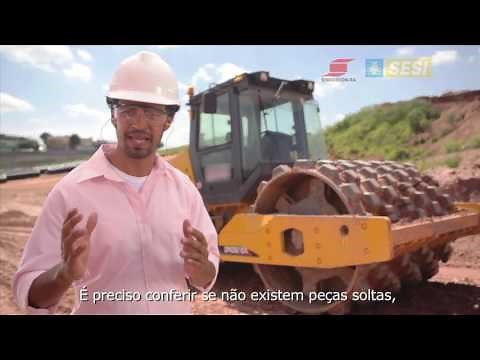 100% Seguro - Segurança na Operação de Rolo Compactador