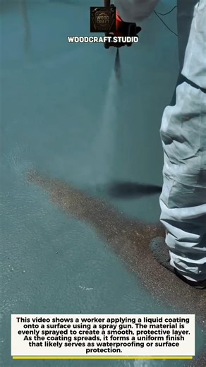 Powerful Spray Coating Process for Waterproof Surface Protection #coating #spray #industrial