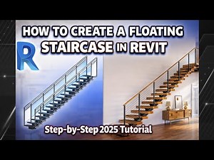 How to create a floating Staircase in Revit – Step-by-Step Modern Design Tutorial (2025)