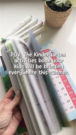The Kindergarten activities workbook your child will want to bring everywhere this summer!