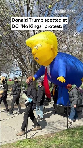SPOTTED: Donald Trump makes an appearance at No Kings in DC