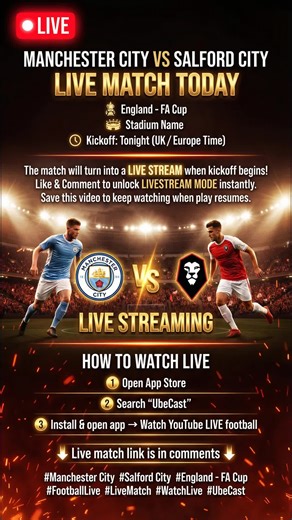 manchester city vs salford city live stream DROP A LIKE ❤️ & SAVE THIS VIDEO This video will automatically switch to LIVE at kickoff! Manchester City vs Salford City LIVE England - FA Cup How to watch live football: Open App Store Search 'UbeCast' Install & open app Open YouTube and watch live football manchester city vs salford city salford city vs manchester city manchester city live stream salford city live stream man city vs salford city live today fa cup live football now manchester city li