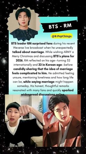 #BTS RM Shocks ARMY by Talking About Marriage During Weverse Live — “Maybe Someday…” #kpop #bts #RM