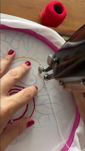 Cutwork embroidery on a sewing machine