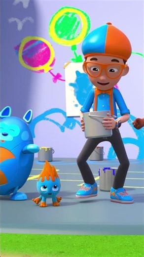 Shaking and Mixing Colors With #Blippiwonders #shorts