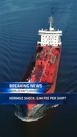 $2M just to pass one shipping route? #Hormuz #worldcraftlogistics