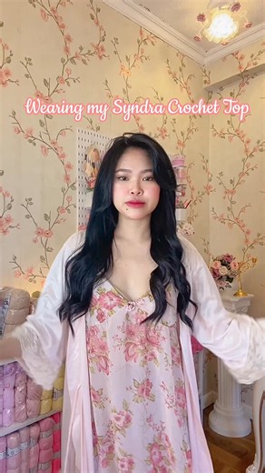 Wearing my Syndra Crochet Pattern! One of my fave crochet design. If you are looking for a floral crochet top, you can purchase the pattern on my Ko-fi Shop. The link is in my IG BIO @craftersmuse. Pattern name: Syndra Floral Crochet Top | Crafter’s Muse by Aly