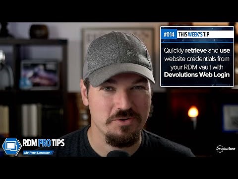 Use Website Credentials from your Vault in your Favorite Web Browser - RDM Pro Tip #014