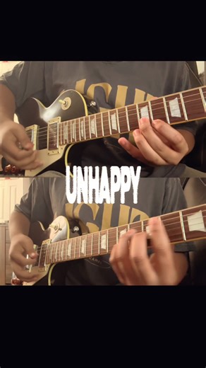 Unhappy - @s0rrow #sorrow #guitar #bunii #overtonight #wifiskeleton | guitar