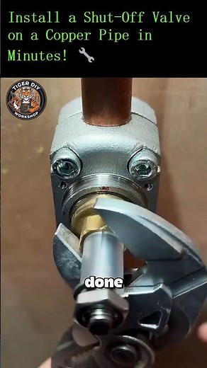 Install a Shut Off Valve on a Copper Pipe in Minutes! 🔧