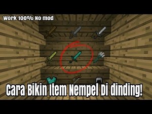 Cara Agar Item Nempel di dinding! Hanya dengan menggunakan resource pack