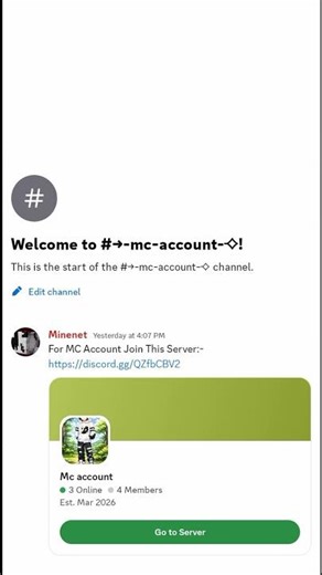 Free Mc Account