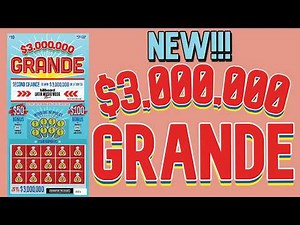 NEW $3,000,000 GRANDE Scratcher | New York Lottery Scratch Off Ticket Gameplay