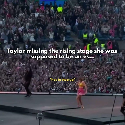 Taylor missing the rising stage vs how it was supposed to look #taylorswift #swiftie #shorts