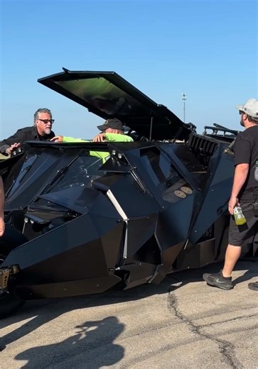 Six-Wheel Tumbler Batmobile at Motorsports Ranch