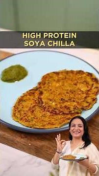 High Protein Soya Chilla | Healthy Breakfast Recipe | Soya Chilla in Minutes