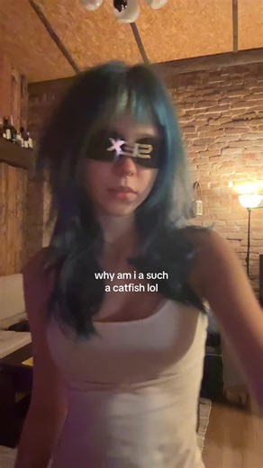 catfisher !! #catfish #teenagegirl #fyp #unicorn #bluehair