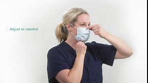 TIDI Level 2 Face Mask, Blue (Pack of 50) - Fluid-Resistant Procedure Face Masks Made in The USA - Face Mask with Ear Loops - Essential Medical Supplies - Bulk Personal Protective Equipment (9030A)