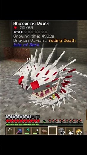 Hatching Whispering Death #minecraft #httyd #howtotrainyourdragon #minecrafthttyd #gaming