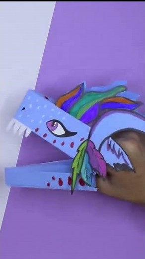 DIY Paper Dragon Puppet TikTok / Origami Dragon