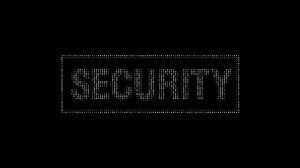 Security Word Binary Code Digital Animation