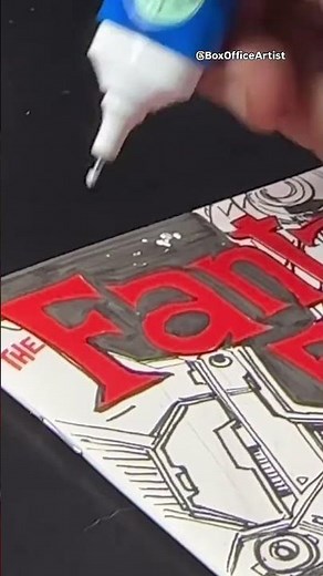 Drawing GALACTUS on a FANTASTIC FOUR SKETCH COVER!