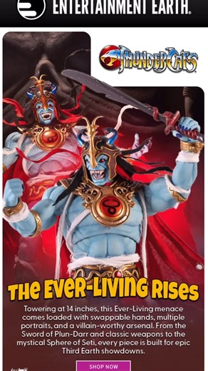 Thundercats Collectors Hub on Instagram: "The undead and mighty Mumm-Ra is back so make sure you secure him before he returns to the bowels of his ancient Onyx Pyramid. #thundercats #mummra #mondo"