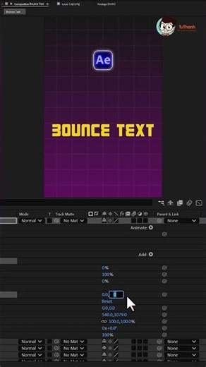 Hiệu ứng Text After Effects P1