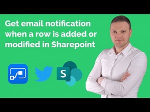 Power Automate - Get email notification when a row is added or modified in Sharepoint
