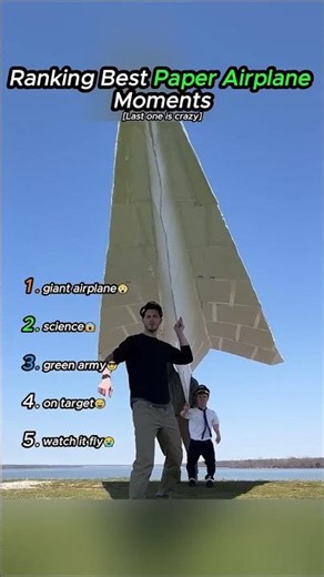 Ranking Best Paper Airplane Moments ✈️🔥 #Shorts