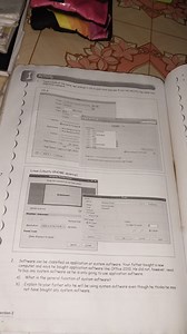 Software can be classified as application or system software. Y... | Filo