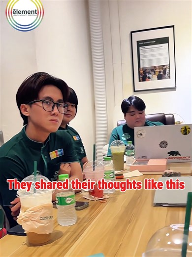 Our certified trainers learned about the history and origin of our brand. After that, they shared their thoughts like this. 💪🤩 #theelementstaffs #theelement #care #trust #respect #job #bangkokthailand #professional #happyworking #career #tiktok #fypシ゚viral🖤tiktok #trend #cutestaffs #powerful #sales #herbaholic