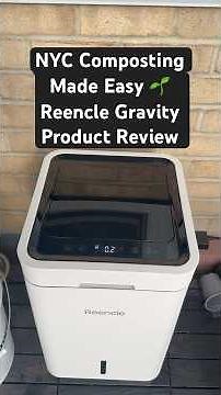 How I Compost in NYC | Reencle Gravity Electric Composter Review + Process #shorts #compostingtips