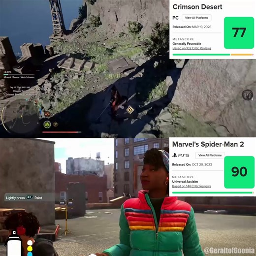 no hay huevos para poner gameplay de una misión principal?esto es mas como "nooo porque hay gente negra en un juego de spiderman"