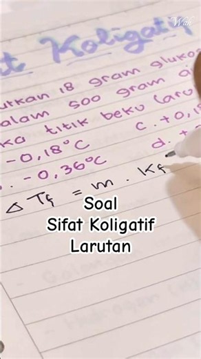 Sifat Koligatif Larutan | Soal #kimia