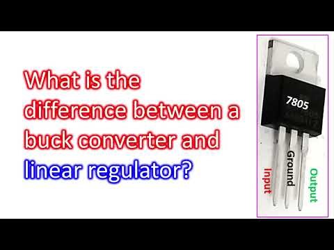 What is the difference between a buck converter and linear regulator?