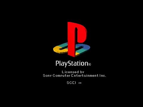 PS2の起動画面/起動音と、PS1用ディスクの認識画面/音