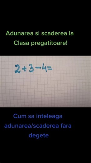 Adunarea si scaderea la Clasa pregatitoare! #adunare #scadere #math #trick #learn #easy