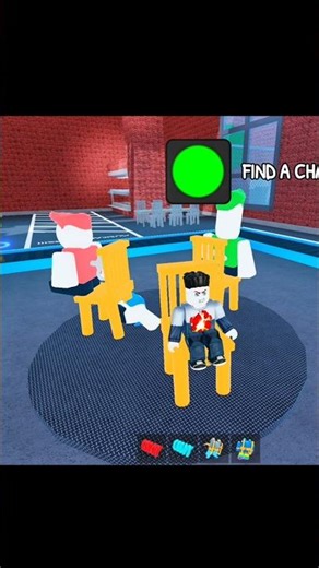 music chair 1v1 😂😂 #roblox #funny