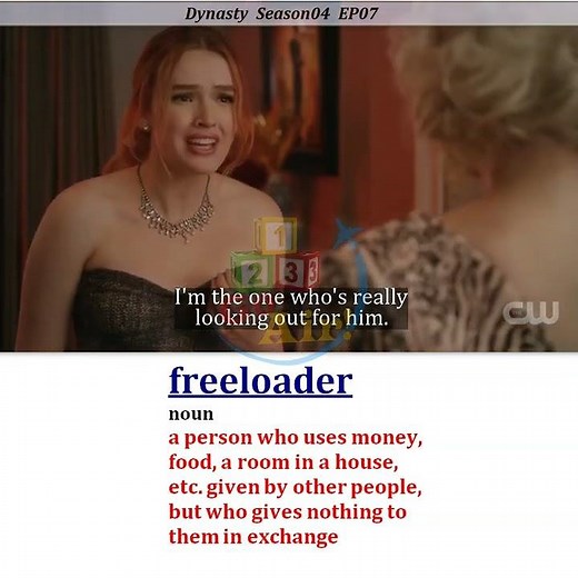 Freeloader- Meaning, Pronunciation, Usage | Learn English with TV Shows - Wednesday