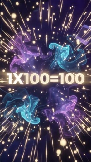 1x100=100 #maths mathematics multiples