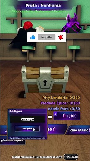 CODIGOS SEGRETOS 💎 fruit battlegrounds #roblox #fruitbattlegrounds #codes