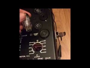 How to operate a Tube Tester