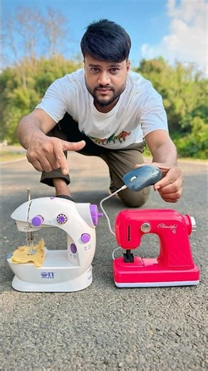 Mini Electric Sewing Machines Vs Big Real Stitching Silai Machine😍